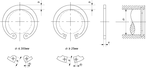 DIN 472 - Кольцо стопорное внутреннее для отверстий