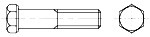 DIN 601 (EN ISO 4016) Болт шестигранный, неполная резьба