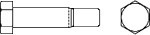 DIN 7968  Болт призонный с шестигранной головкой 