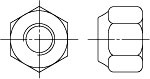 DIN 6924 Гайка шестигранная самоконтрящаяся с неметаллической вставкой