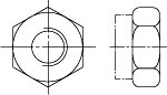 DIN 6925 Гайка шестигранная самоконтрящаяся цельнометаллическая