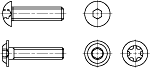 ISO 7380 Винт с полукруглой головкой и внутренним шестигранником