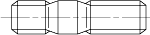 ГОСТ 22035-76 Шпилька резьбовая с ввинчиваемым концом длиной