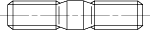 ГОСТ 22039-76 Шпилька резьбовая с ввинчиваемым концом длиной 2d, класс точности A