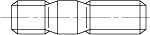 ГОСТ 22034-76 Шпилька резьбовая с ввинчиваемым концом длиной 1,25d, класс точности B