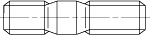 ГОСТ 22032-76 Шпилька резьбовая с ввинчиваемым концом длиной 1d, класс точности B