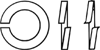 DIN 127 Шайба пружинная (гровер) форма А - острые кромки, форма В - притупленные кромки