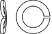 DIN 128 A Шайба пружинная одновитковая (гровер), форма А – изогнутая